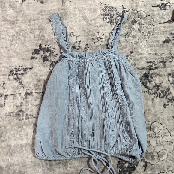Free People Light Blue Tank Sz Large - Picture 3 of 7